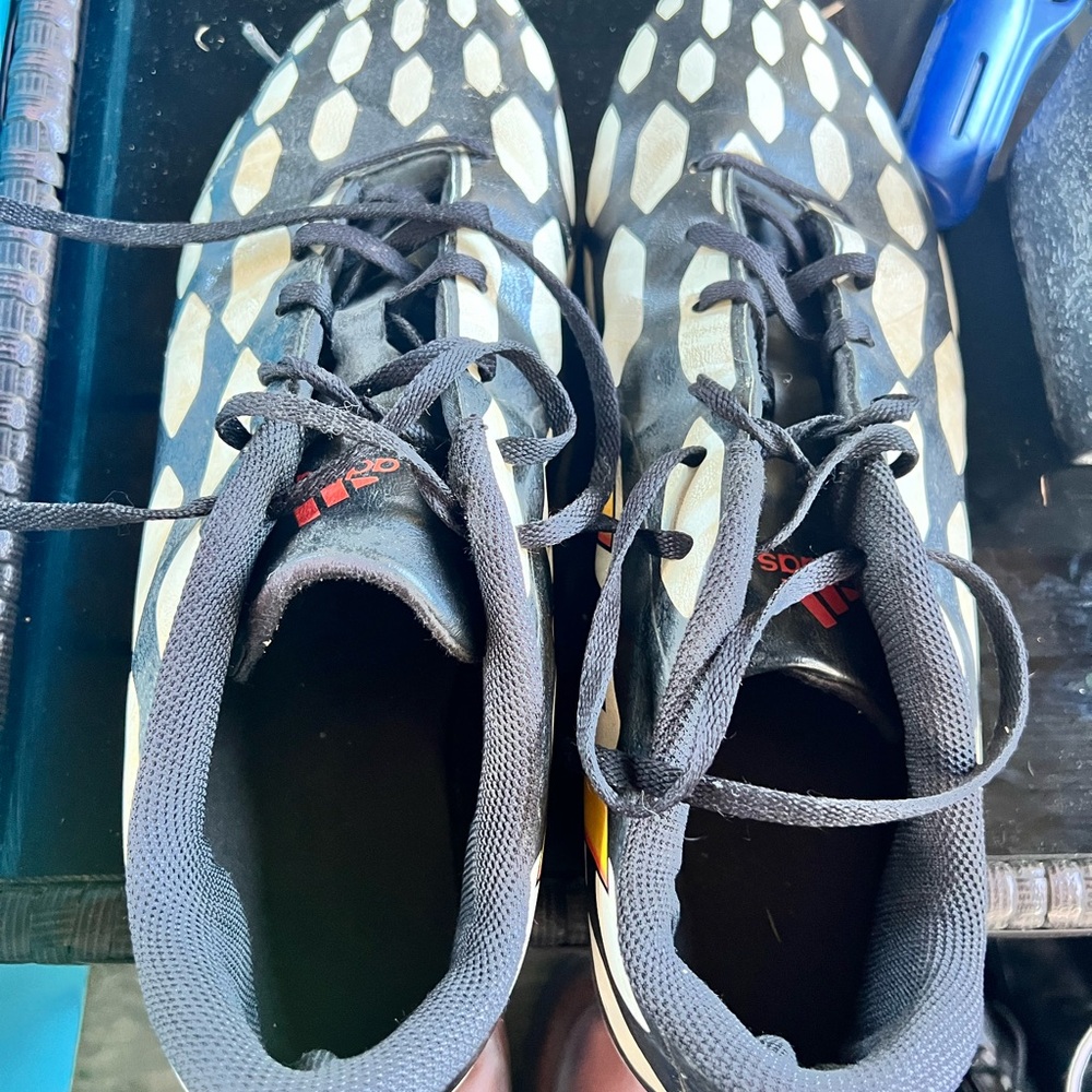 Adidas Black and White Sports Shoes